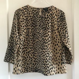 J. Crew Cheetah Print Blouse